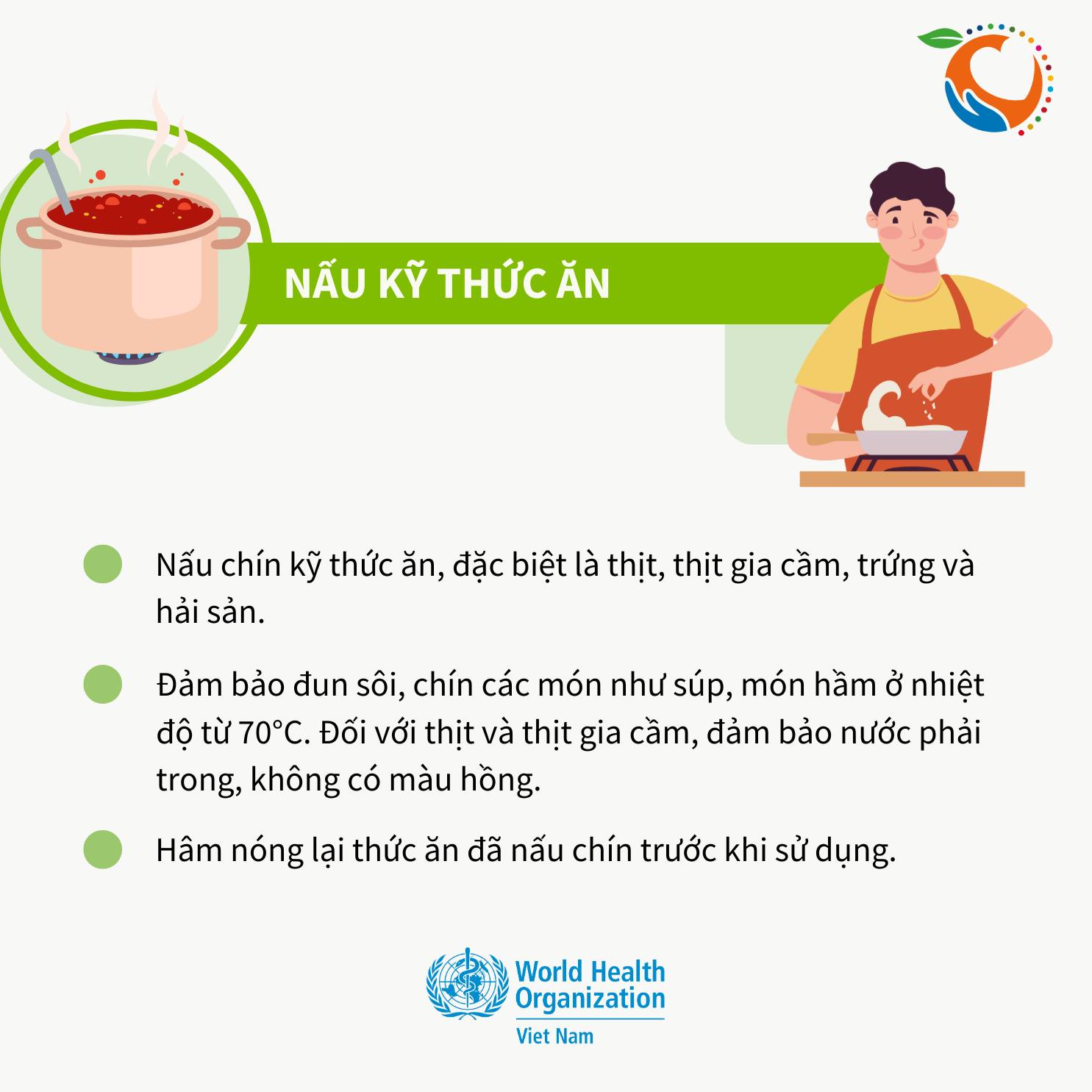 Infographic: 5 ch&igrave;a kh&oacute;a quan trọng để đảm bảo an to&agrave;n thực phẩm- Ảnh 4.