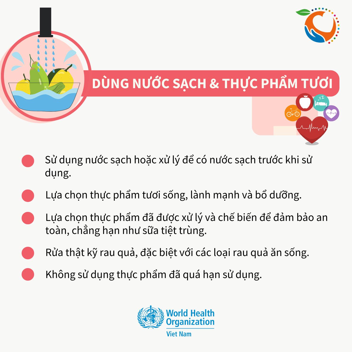Infographic: 5 ch&igrave;a kh&oacute;a quan trọng để đảm bảo an to&agrave;n thực phẩm- Ảnh 6.