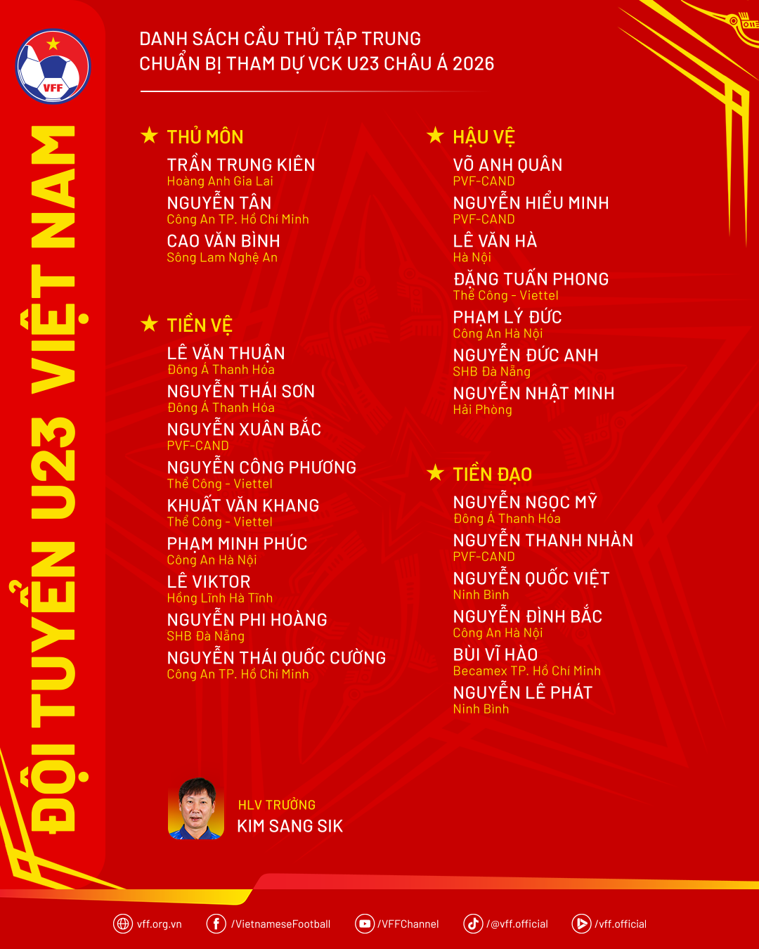 Vừa gi&agrave;nh HCV SEA Games, U23 Việt Nam tức tốc hội qu&acirc;n tham dự U23 ch&acirc;u &Aacute;, d&acirc;n t&igrave;nh h&aacute;o hức 