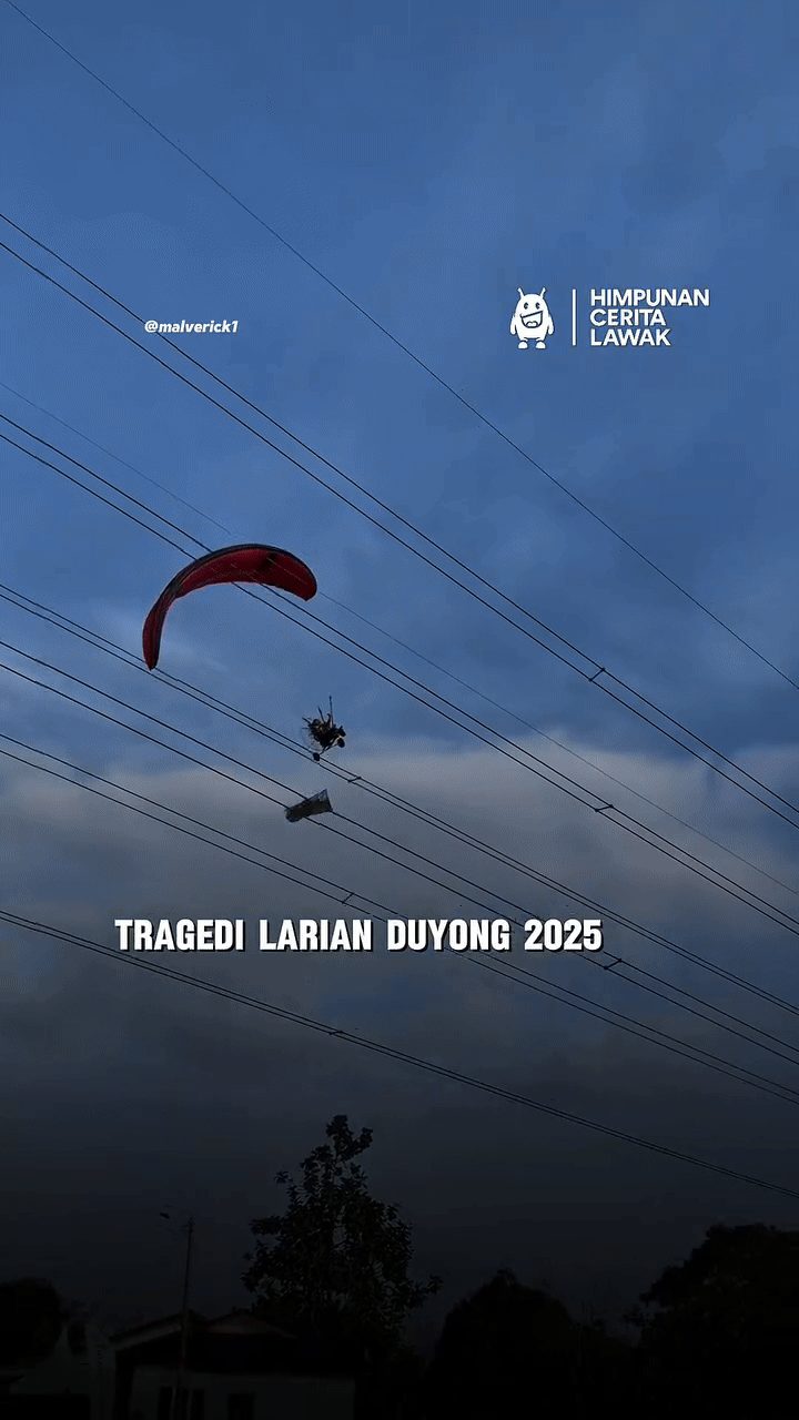 D&ugrave; lượn va v&agrave;o d&acirc;y điện rồi lao xuống đất, đ&aacute;m đ&ocirc;ng hoảng loạn la h&eacute;t khi nh&igrave;n thấy nạn nh&acirc;n- Ảnh 1.