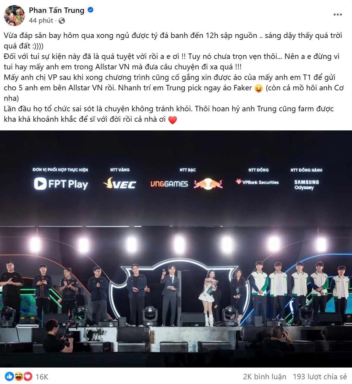 Thầy Gi&aacute;o Ba ch&iacute;nh thức l&ecirc;n tiếng về sự kiện fanmeeting T1- Ảnh 2.