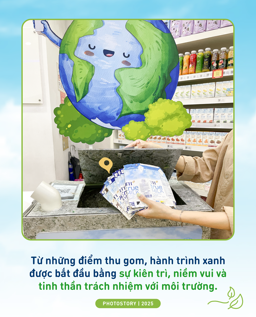Thu gom, t&aacute;i chế vỏ hộp sữa đ&atilde; trở th&agrave;nh &ldquo;nếp sống xanh&rdquo; th&acirc;n thuộc- Ảnh 2.