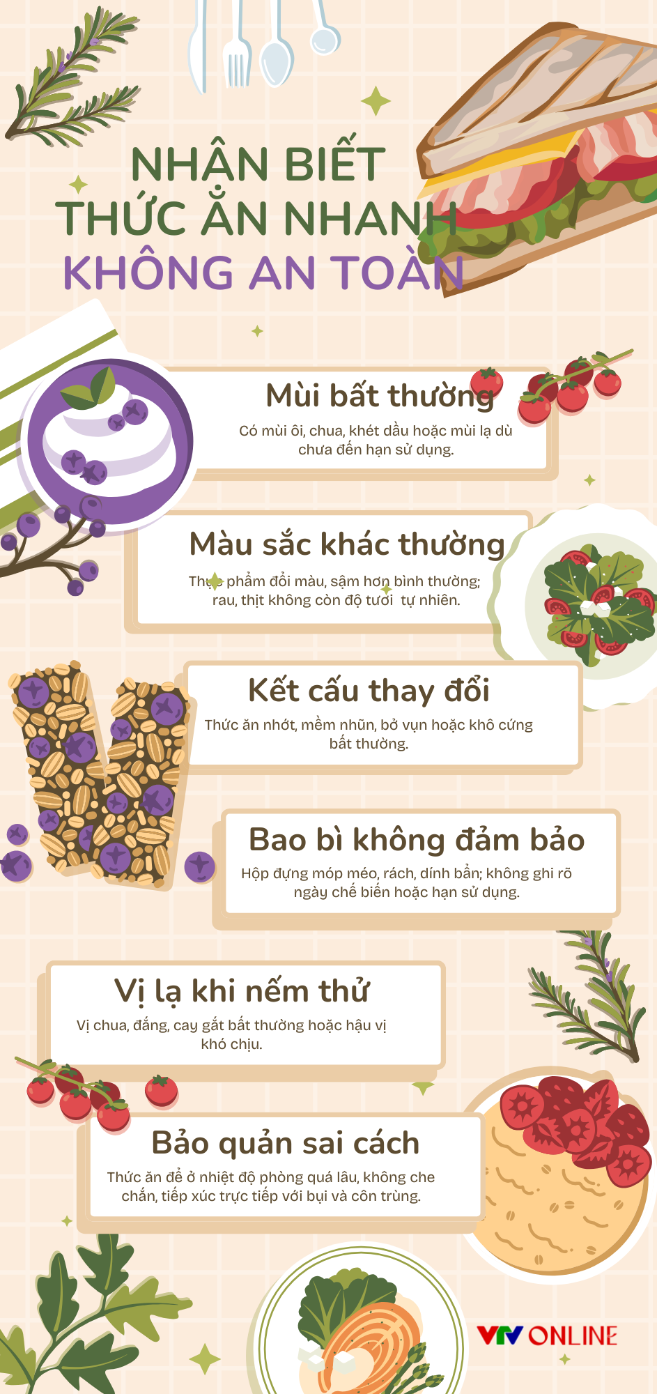 Infographic: Nhận biết thức ăn nhanh kh&ocirc;ng an to&agrave;n- Ảnh 2.