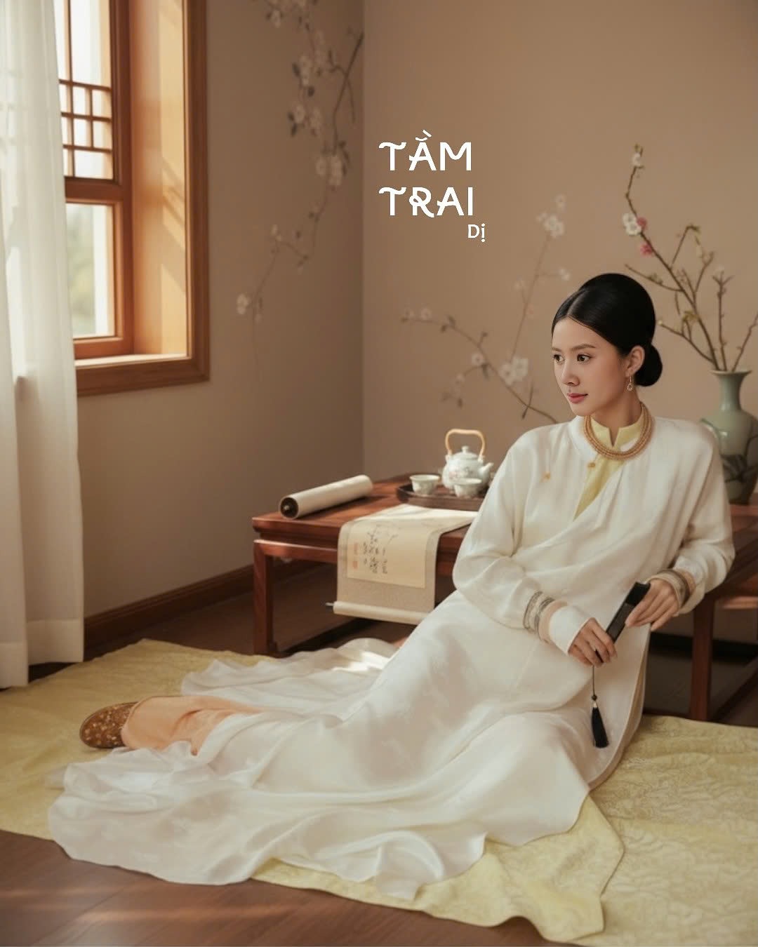 Gạt đi kiểu &aacute;o &ldquo;thị phi&rdquo;, nhiều local brand vẫn tinh tế t&aacute;i hiện &aacute;o d&agrave;i Ngũ th&acirc;n cảm hứng từ 