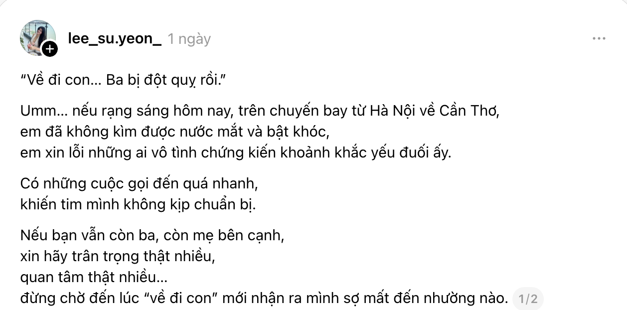 Cuộc gọi kh&ocirc;ng ai muốn nhận: &ldquo;Về đi con&hellip; ba bị đột quỵ rồi&rdquo;- Ảnh 1.