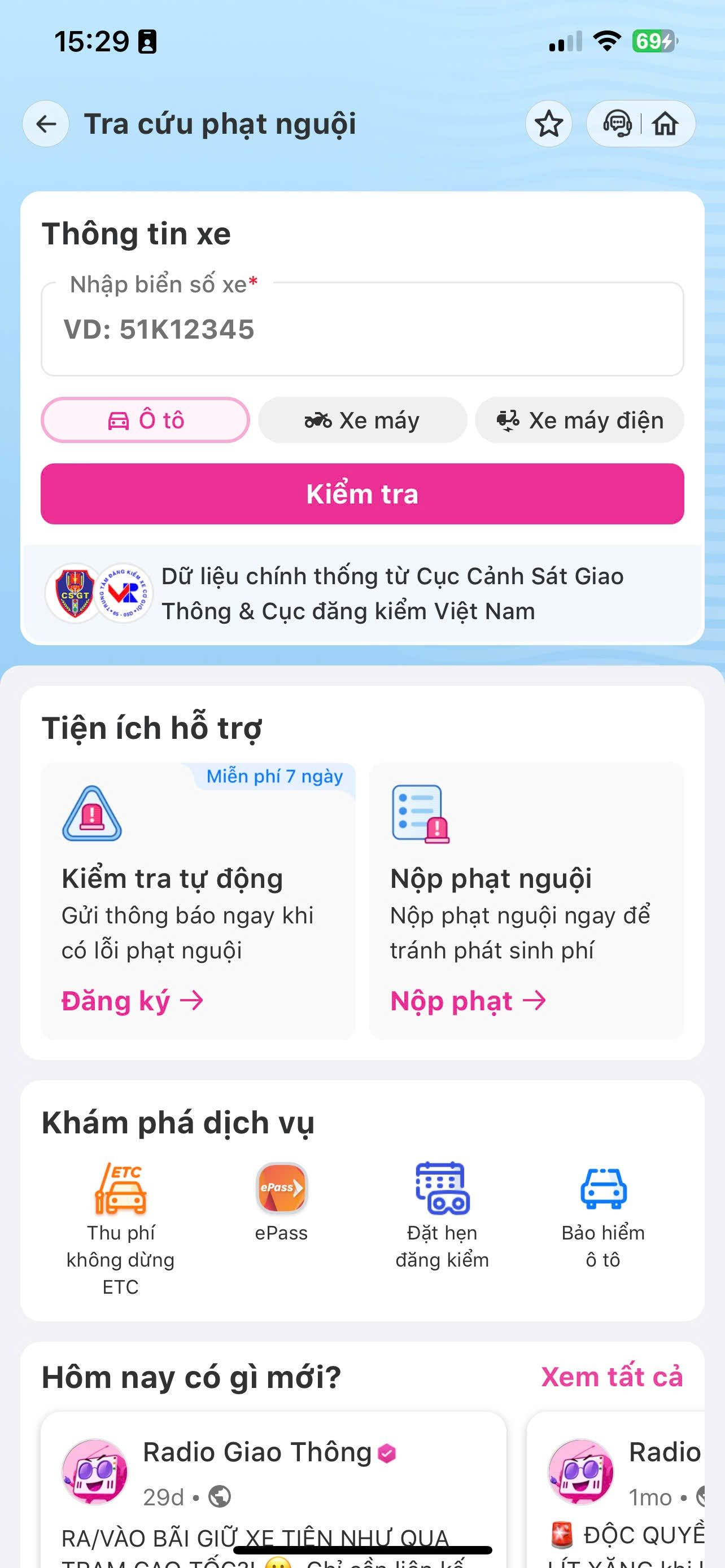 C&aacute;ch tra cứu phạt nguội tr&ecirc;n ứng dụng MoMo cực đơn giản, chuẩn x&aacute;c- Ảnh 2.
