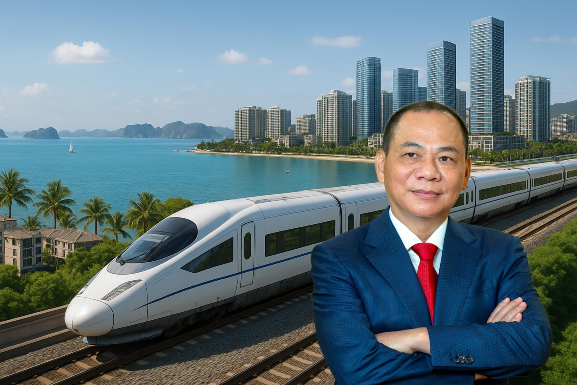 Vingroup r&uacute;t đăng k&yacute; đầu tư dự &aacute;n đường sắt tốc độ cao Bắc - Nam- Ảnh 1.