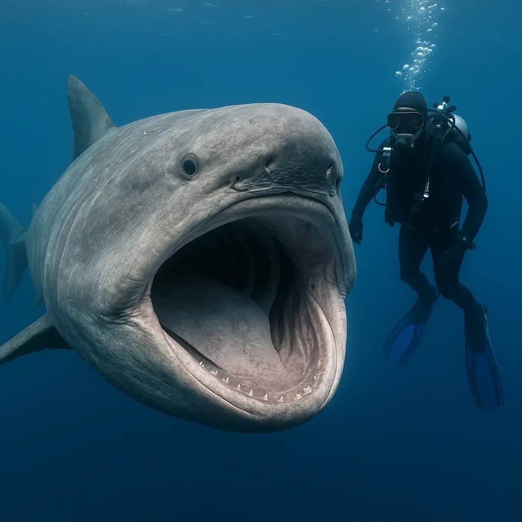 Hai con c&aacute; mập miệng rộng khổng lồ, lo&agrave;i chỉ được nh&igrave;n thấy chưa đến 300 lần trong lịch sử, li&ecirc;n tiếp mắc cạn tại Peru khiến giới khoa học lo ngại!- Ảnh 2.