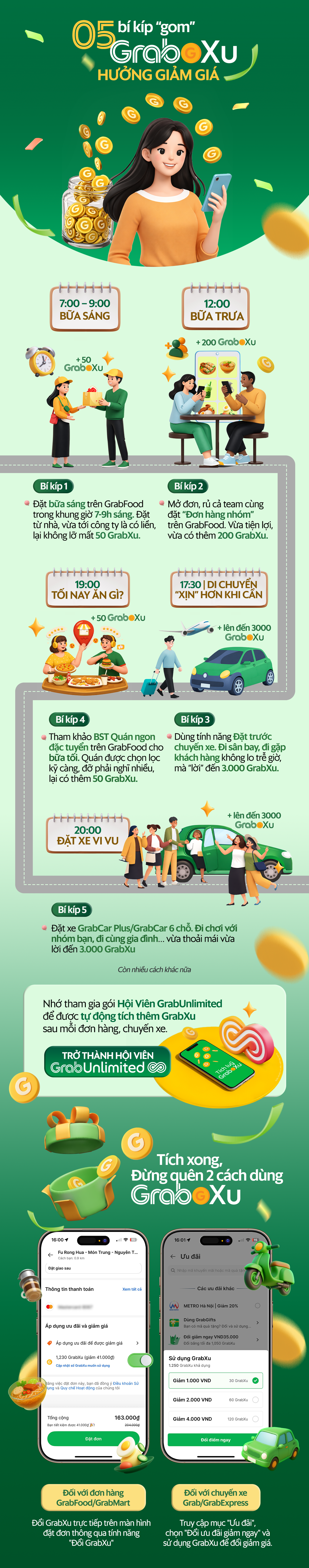 5 mẹo tăng tốc tích GrabXu mà dân sành Grab nhất quyết không thể bỏ lỡ- Ảnh 2. 5 mẹo tăng tốc tích GrabXu mà dân sành Grab nhất quyết không thể bỏ lỡ- Ảnh 2.