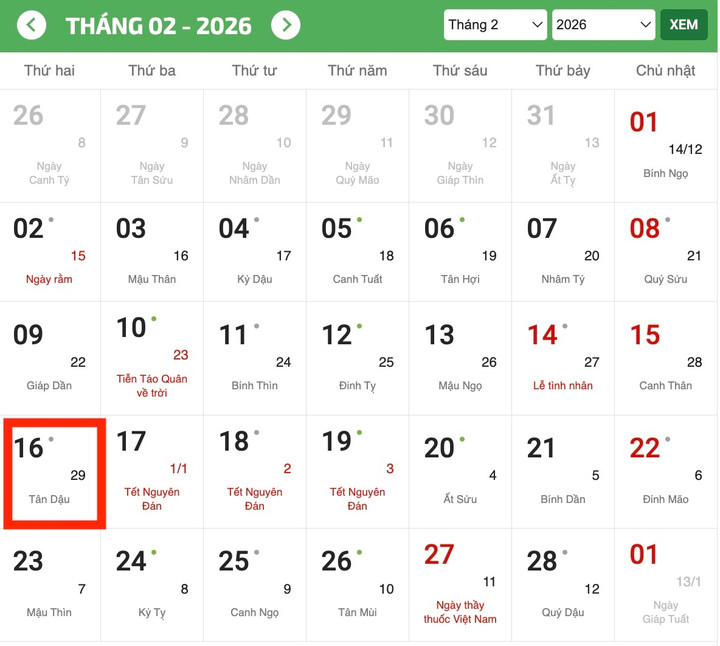 Tết B&iacute;nh Ngọ 2026 c&oacute; 30 Tết kh&ocirc;ng?- Ảnh 1.
