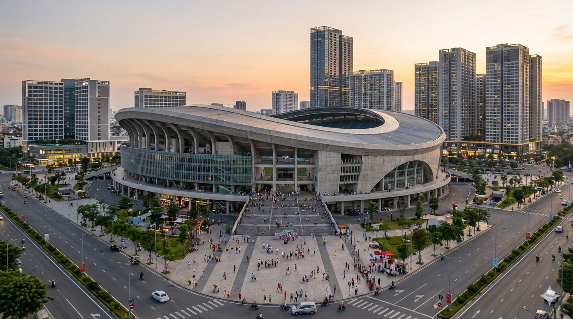 Cuộc đua si&ecirc;u s&acirc;n vận động: Vingroup x&acirc;y s&acirc;n c&oacute; m&aacute;i che lớn nhất thế giới, Sun Group l&agrave;m s&acirc;n 50.000 chỗ ngay cạnh trung t&acirc;m TPHCM- Ảnh 5.