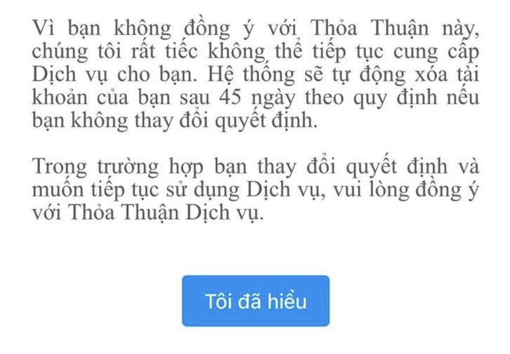 Zalo "&eacute;p" người d&ugrave;ng cập nhật điều khoản mới?- Ảnh 2.
