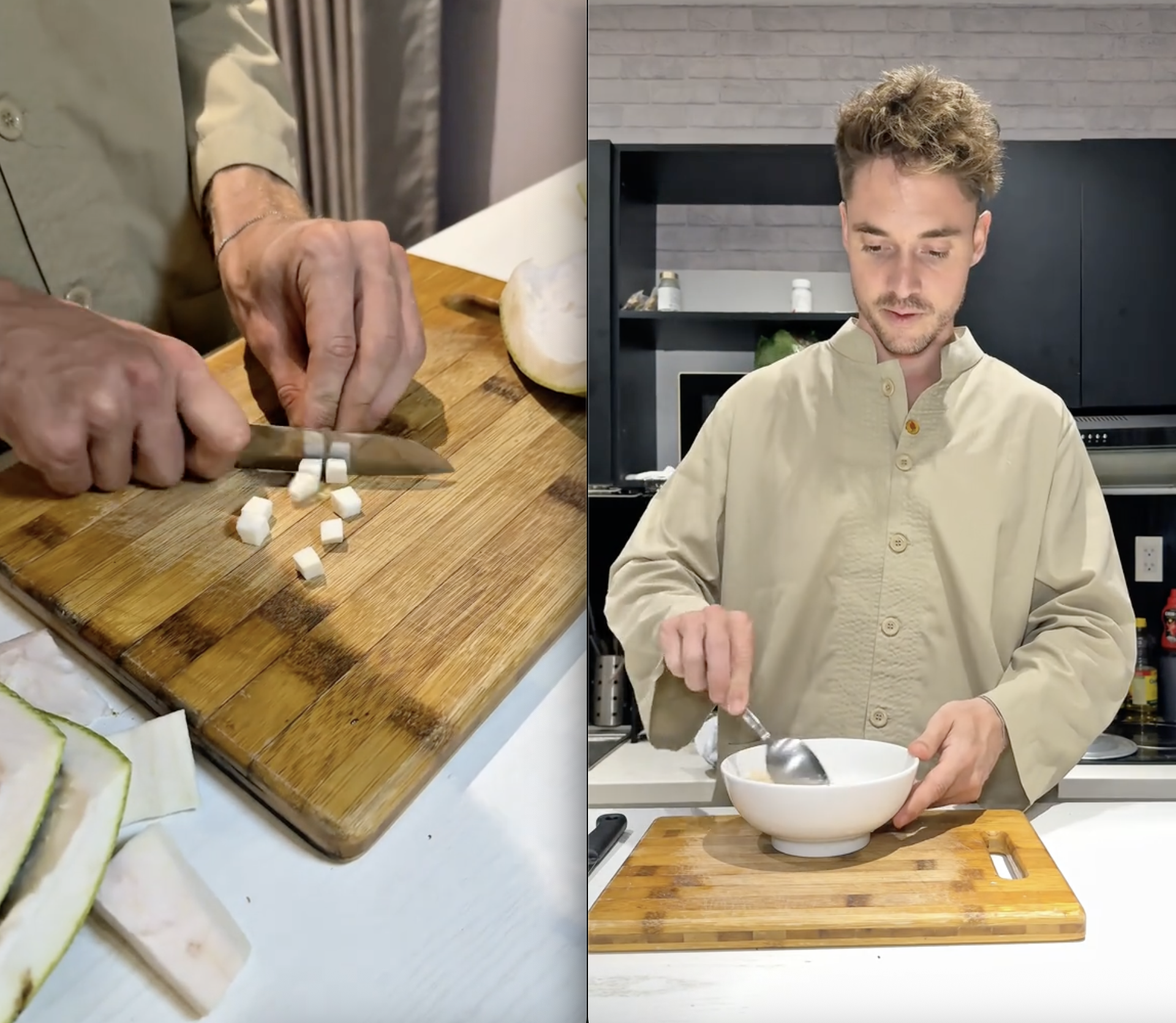 Khách Tây tự tay nấu 1 món chè khiến dân mạng Khách Tây tự tay nấu 1 món chè khiến dân mạng