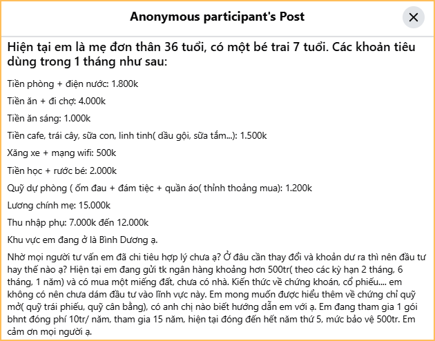 2 mẹ con ti&ecirc;u cả th&aacute;ng kh&ocirc;ng hết 11 triệu, tiết kiệm hơn 16 triệu- Ảnh 1.