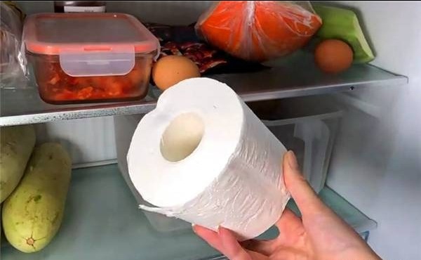 Người th&ocirc;ng minh đặt 1 cuộn giấy vệ sinh v&agrave;o tủ lạnh- Ảnh 1.