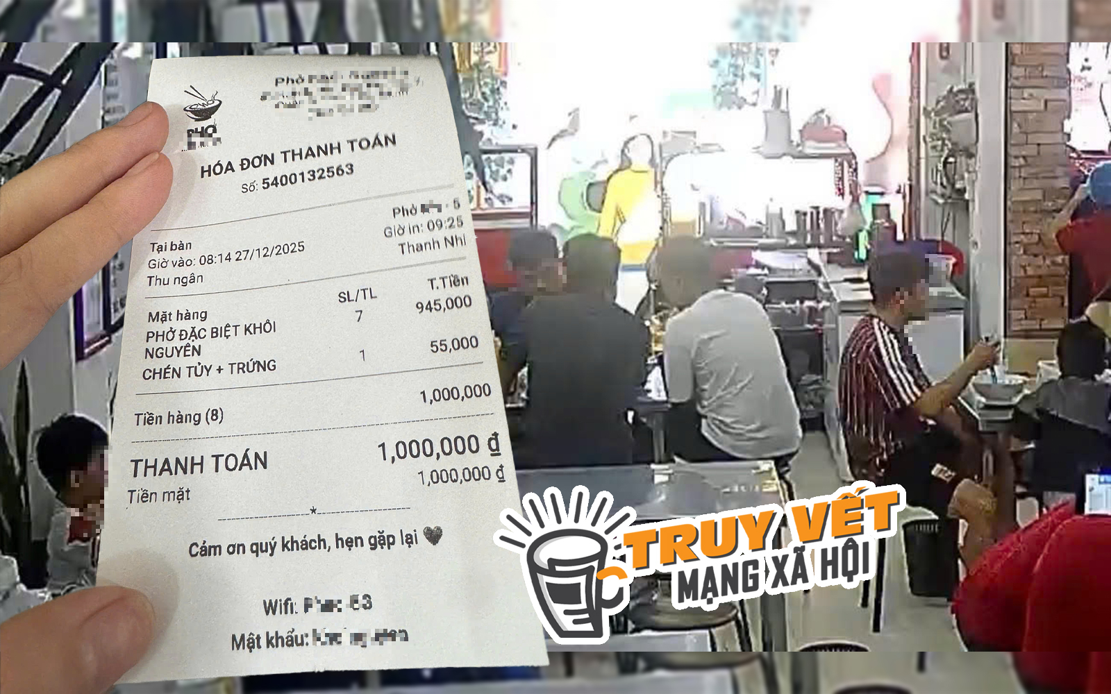 X&ocirc;n xao clip 7 người đ&agrave;n &ocirc;ng đi &ocirc; t&ocirc; nhưng "qu&ecirc;n" trả tiền 7 t&ocirc; phở đặc biệt ở TPHCM- Ảnh 1.