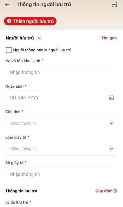 Hướng dẫn chi tiết c&aacute;ch th&ocirc;ng b&aacute;o lưu tr&uacute; ngay tr&ecirc;n ứng dụng VNeID để tr&aacute;nh bị phạt- Ảnh 4.