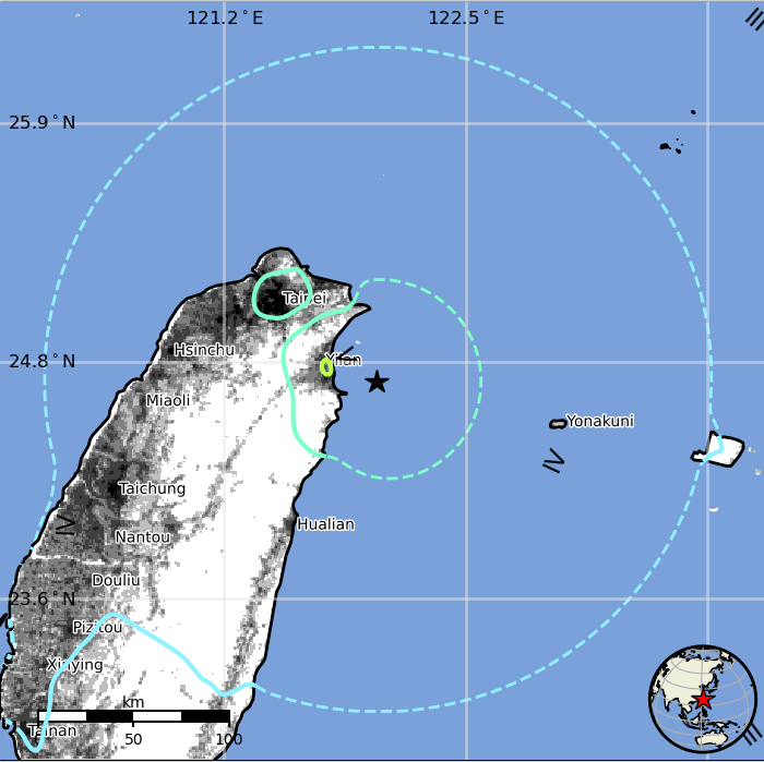 Động đất rung chuyển hơn 10 địa phương ở Đ&agrave;i Loan (Trung Quốc), Nhật Bản cảnh b&aacute;o s&oacute;ng thần- Ảnh 1.