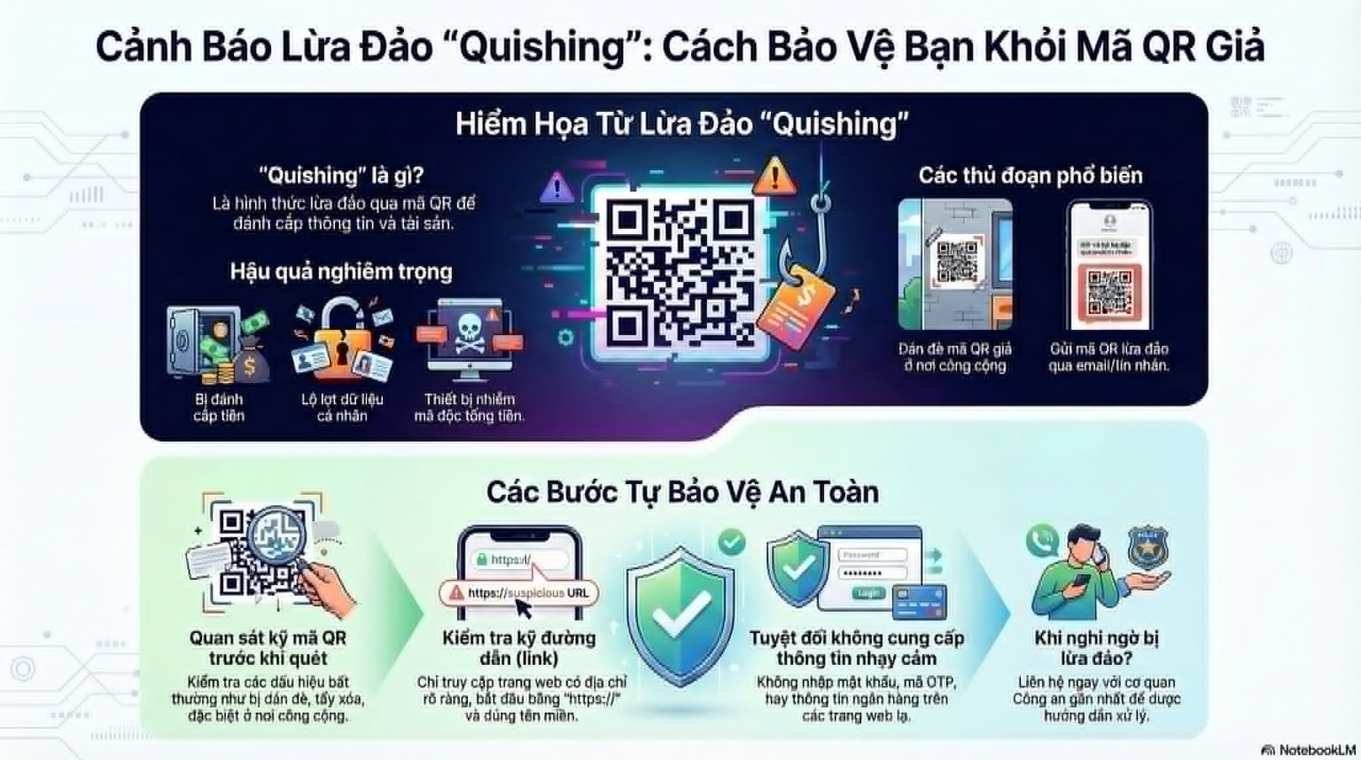 Lưu &yacute; từ c&ocirc;ng an tới người d&acirc;n thường qu&eacute;t m&atilde; QR để thanh to&aacute;n, tra cứu th&ocirc;ng tin- Ảnh 1.