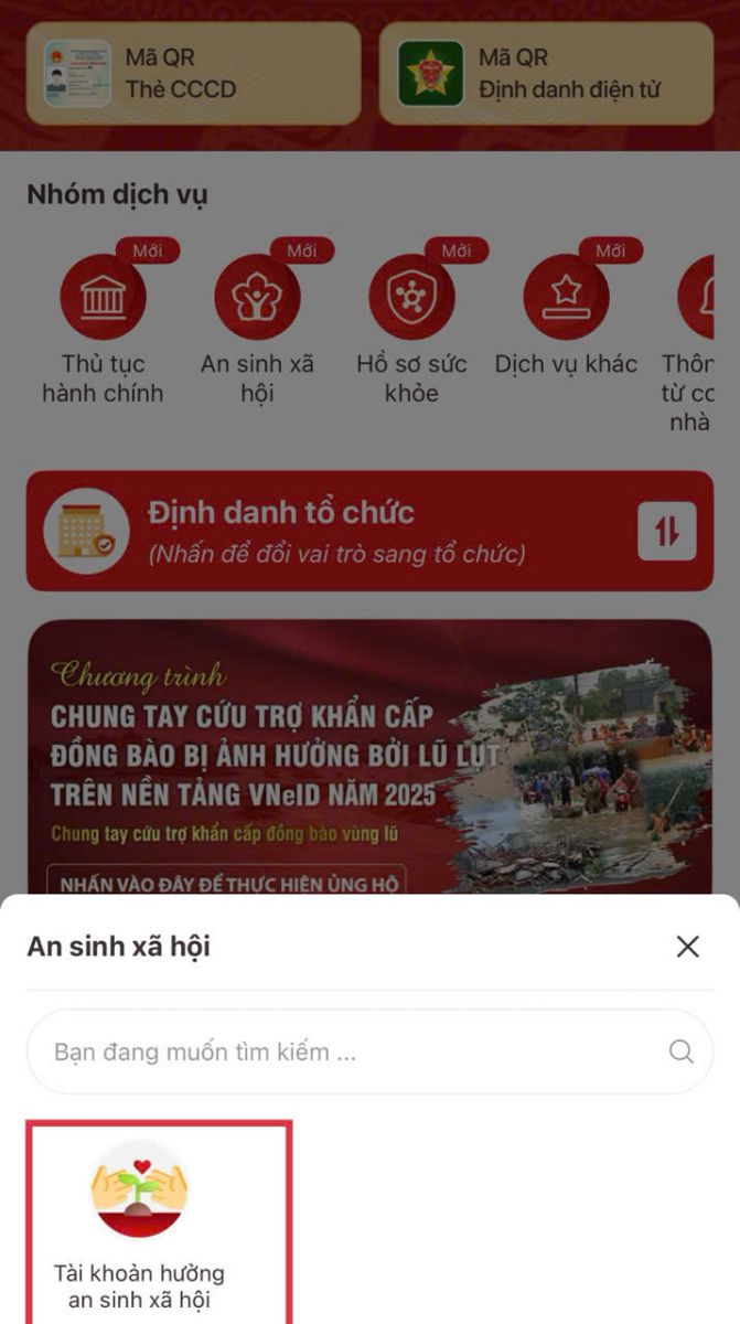 H&agrave;ng triệu người sắp nhận 400.000 đồng từ Đảng, Nh&agrave; nước, l&agrave;m thế n&agrave;o để biết t&agrave;i khoản an sinh tr&ecirc;n VNeID đ&atilde; li&ecirc;n kết th&agrave;nh c&ocirc;ng với ng&acirc;n h&agrave;ng để nhận tiền?- Ảnh 4.