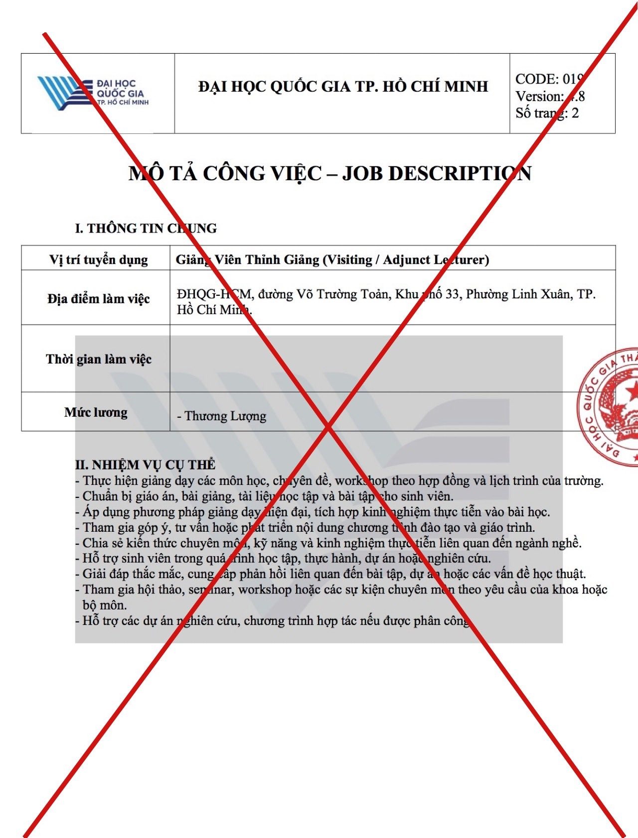 ĐHQG TPHCM th&ocirc;ng b&aacute;o khẩn cảnh b&aacute;o t&igrave;nh trạng mạo danh- Ảnh 1.