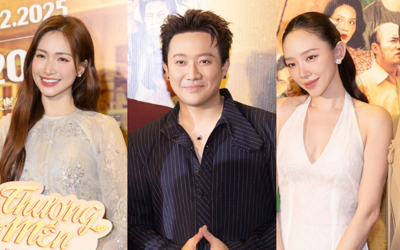 Thảm đỏ HOT nhất h&ocirc;m nay: Ho&agrave; Minzy - T&oacute;c Ti&ecirc;n đẹp sang hết nấc, Trấn Th&agrave;nh đập tan nghi vấn cạch mặt Thu Trang