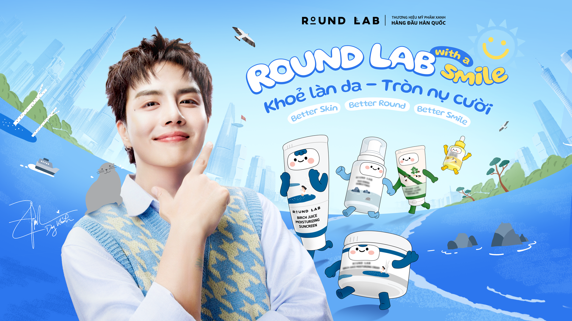 Duy Kh&aacute;nh ch&iacute;nh thức trở th&agrave;nh đại sứ thương hiệu Round Lab tại Việt Nam- Ảnh 1.