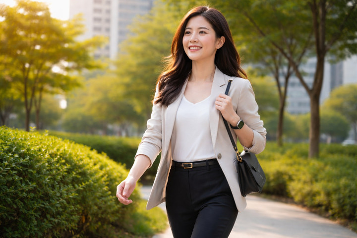 Đi bộ 20 ph&uacute;t mỗi ng&agrave;y, c&ocirc; g&aacute;i trẻ bất ngờ về cơ thể sau một th&aacute;ng- Ảnh 1.