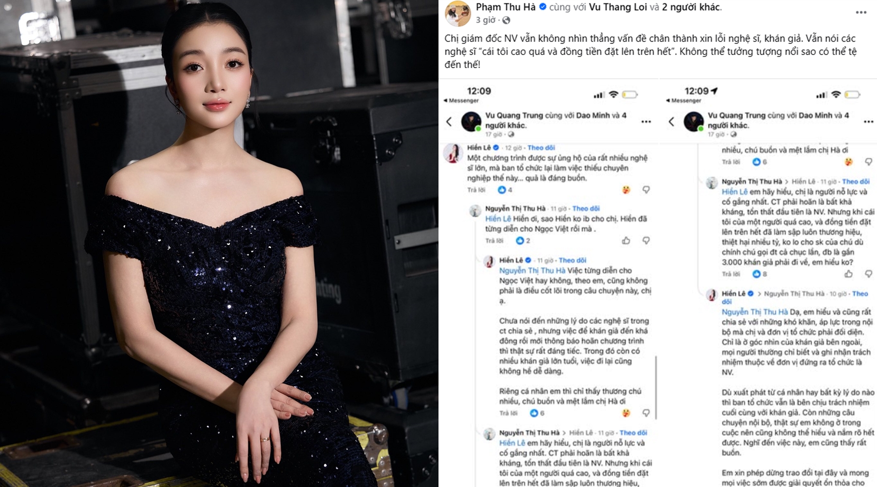 Đại diện c&ocirc;ng ty Ngọc Việt l&ecirc;n tiếng xin lỗi, nhưng kh&ocirc;ng đủ l&agrave;m ngu&ocirc;i ngoai cơn giận dữ của nghệ sĩ v&agrave; kh&aacute;n giả- Ảnh 3.