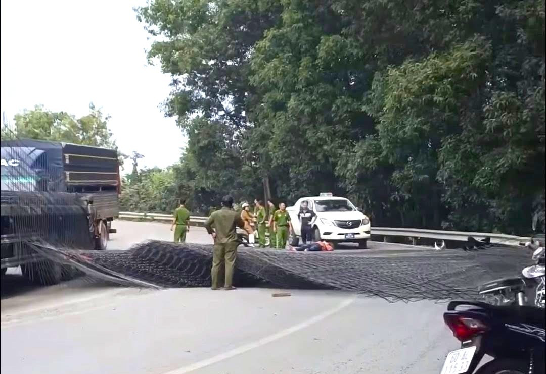 Hàng chục tấn thép rơi từ xe đầu kéo trúng 2 người đi đường- Ảnh 6.