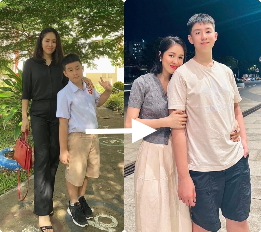 Quý tử nhà Lê Phương mới 13 tuổi đã cao 1m81, rất chăm chơi một môn thể thao cùng bố mẹ- Ảnh 3. Quý tử nhà Lê Phương mới 13 tuổi đã cao 1m81, rất chăm chơi một môn thể thao cùng bố mẹ- Ảnh 3.