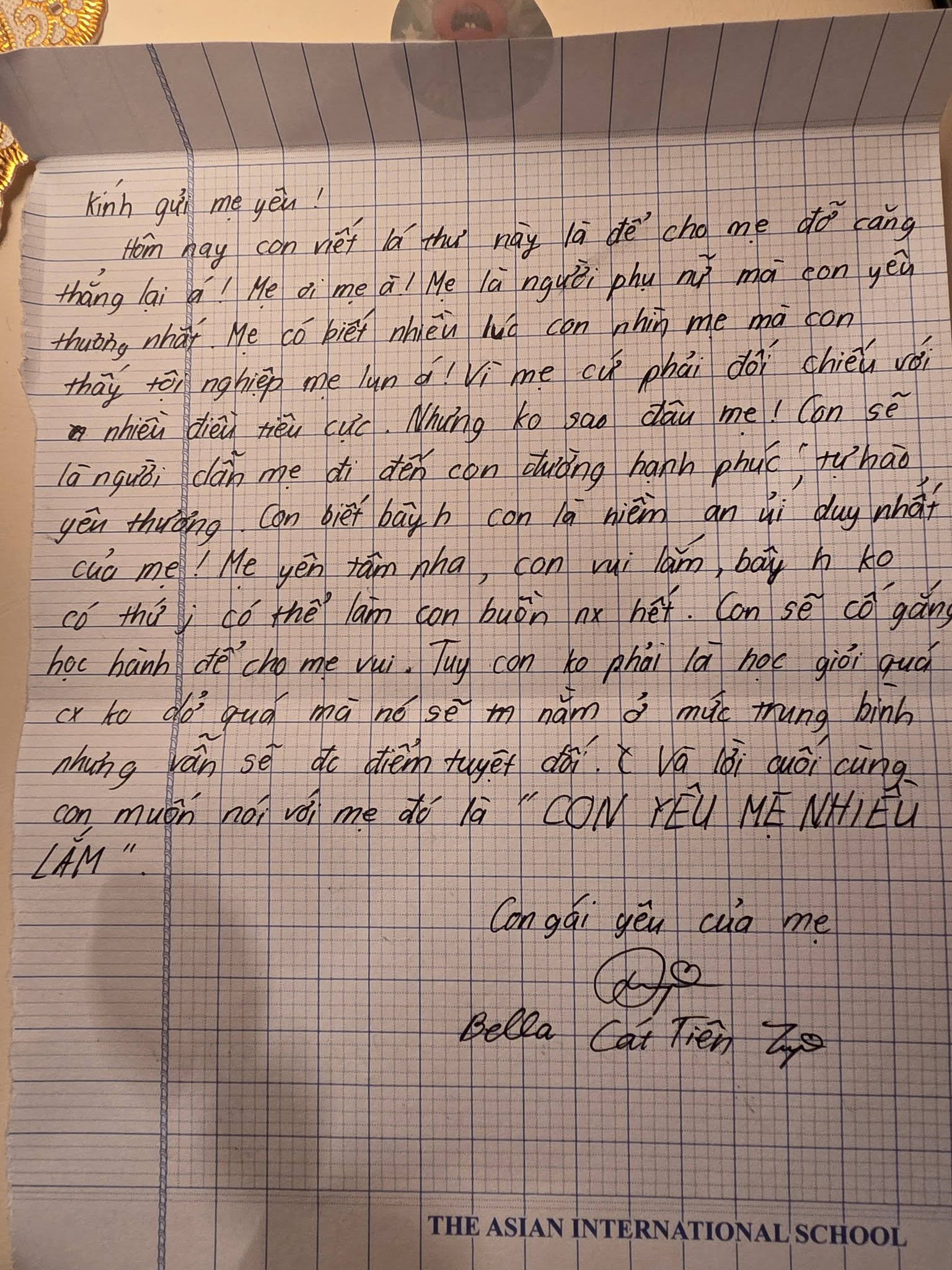 Vụ sao nữ ly hôn vì chồng có người khác: Xúc động lá thư tay của con gái gửi mẹ- Ảnh 2.
