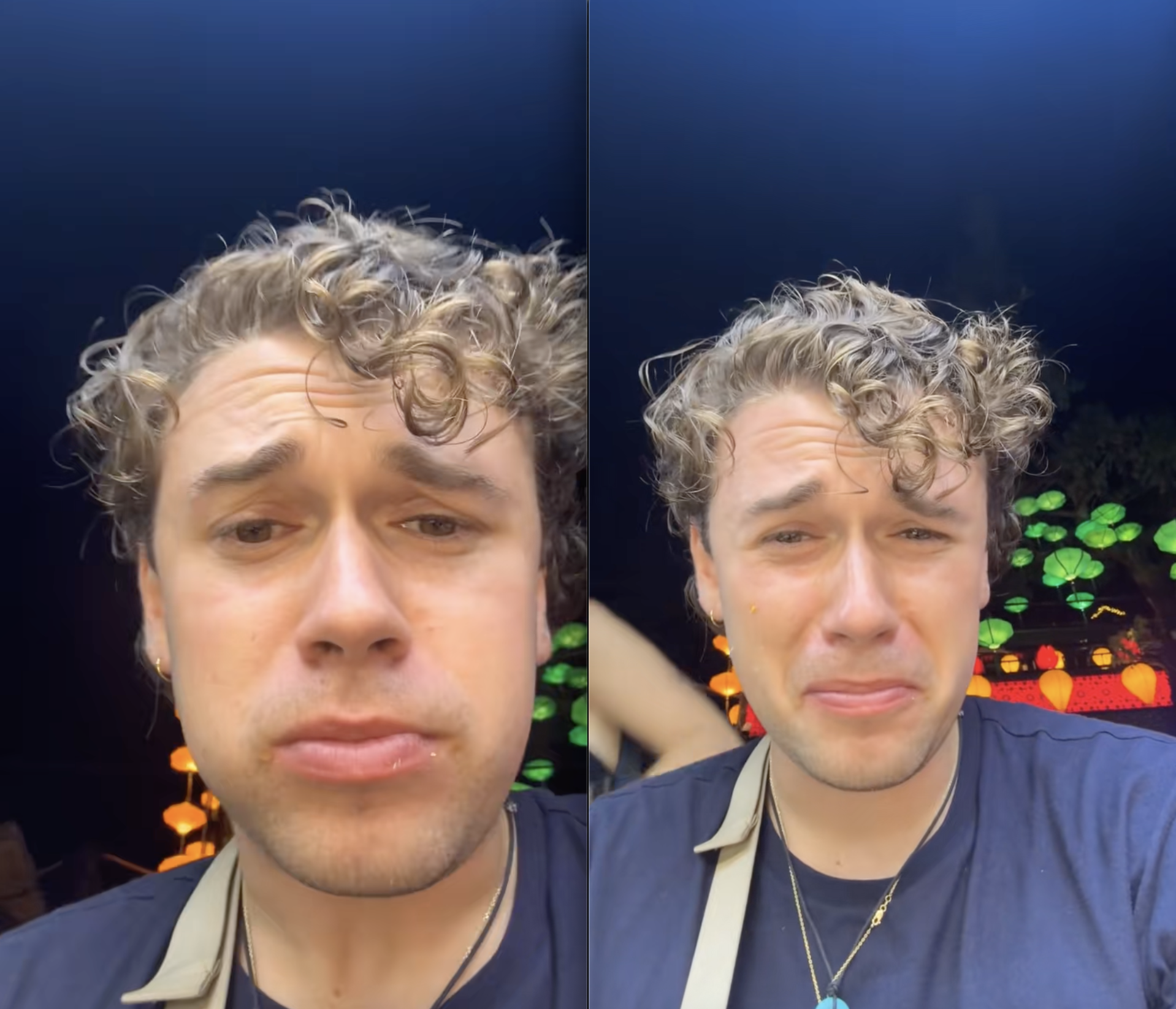 Kh&aacute;ch T&acirc;y chảy nước mắt r&ograve;ng r&ograve;ng sau khi ăn 1 thứ ở Việt Nam, chủ qu&aacute;n phải ra tận nơi gi&uacute;p lau mặt- Ảnh 1.