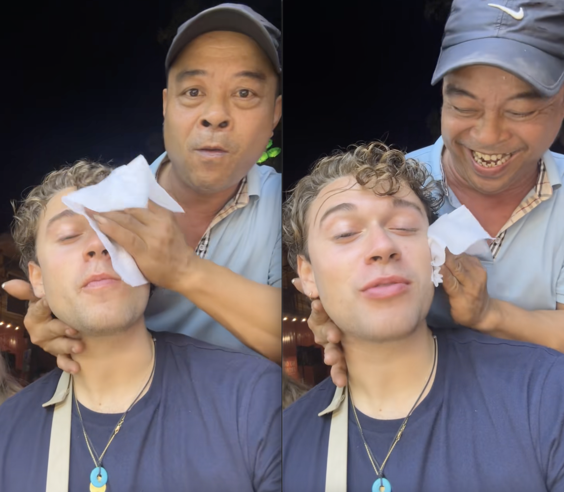 Kh&aacute;ch T&acirc;y chảy nước mắt r&ograve;ng r&ograve;ng sau khi ăn 1 thứ ở Việt Nam, chủ qu&aacute;n phải ra tận nơi gi&uacute;p lau mặt- Ảnh 3.