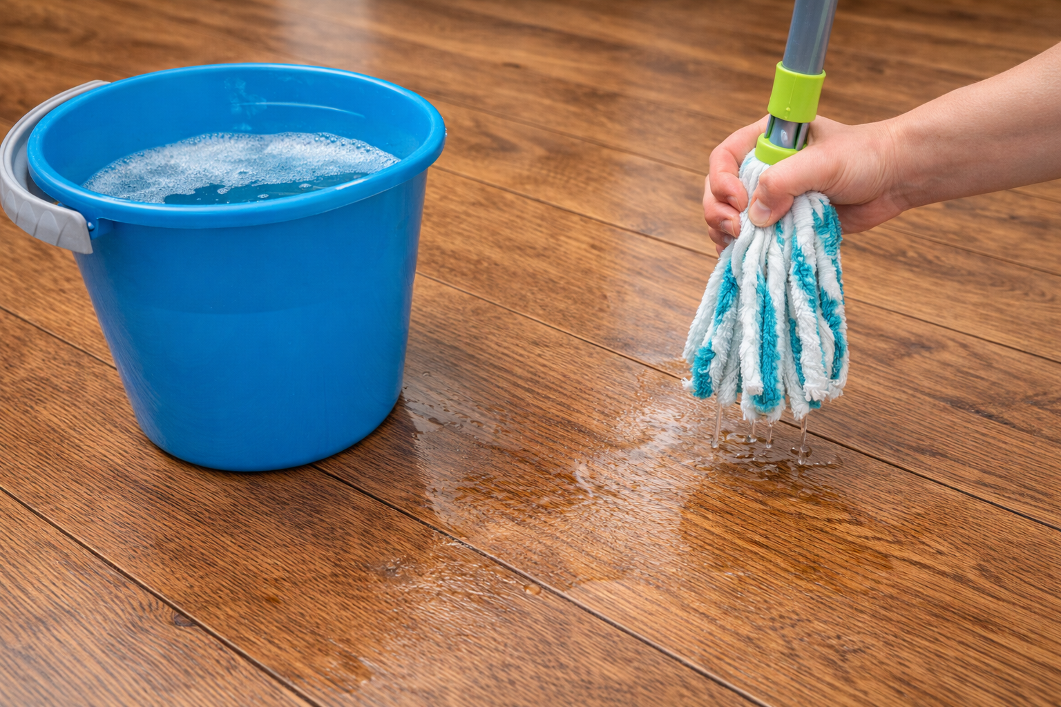 Tiện tay đổ nước lau sàn lên sàn gỗ: Một phút cho nhanh, vài tháng sau gỗ phồng rộp - tiếc không kịp- Ảnh 3. Tiện tay đổ nước lau sàn lên sàn gỗ: Một phút cho nhanh, vài tháng sau gỗ phồng rộp - tiếc không kịp- Ảnh 3.