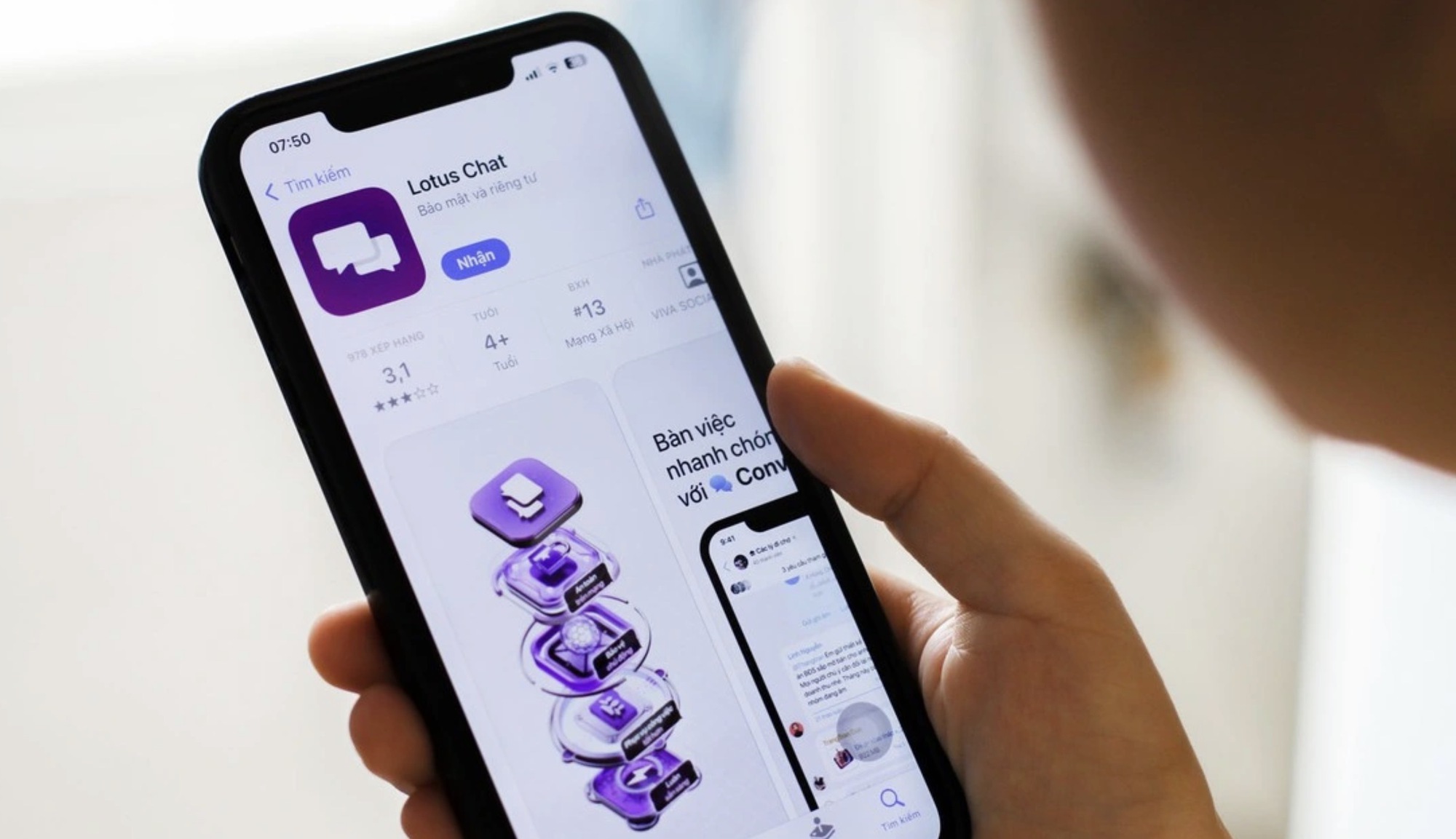 Lotus Chat bất ngờ leo hạng tr&ecirc;n App Store v&agrave; Play Store, phản &aacute;nh nhu cầu mới của người d&ugrave;ng Việt- Ảnh 6.