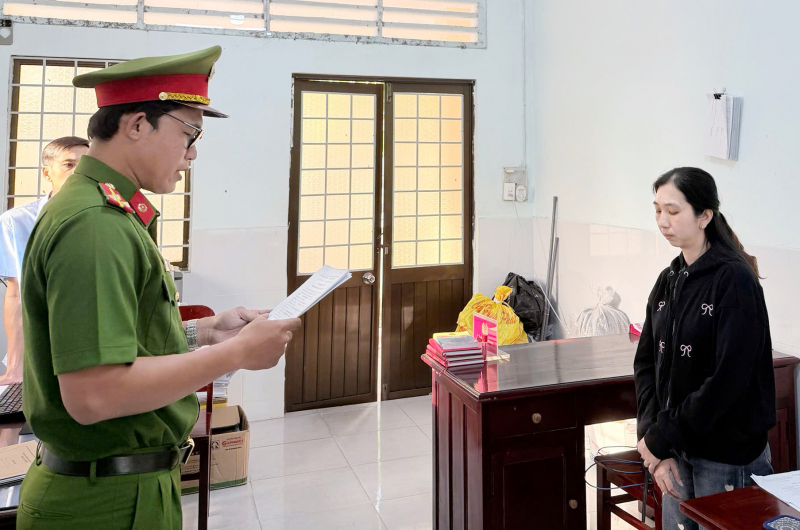 Thi h&agrave;nh lệnh bắt tạm giam kế to&aacute;n Nguyễn Tường Vi sinh năm 1991- Ảnh 1.