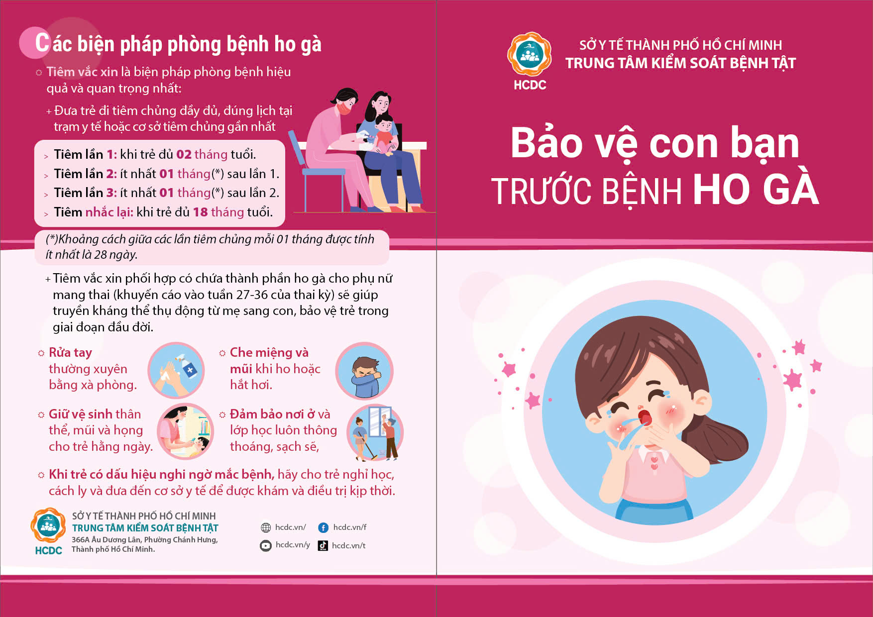 Infographic: Bảo vệ con bạn trước bệnh ho g&agrave;- Ảnh 2.