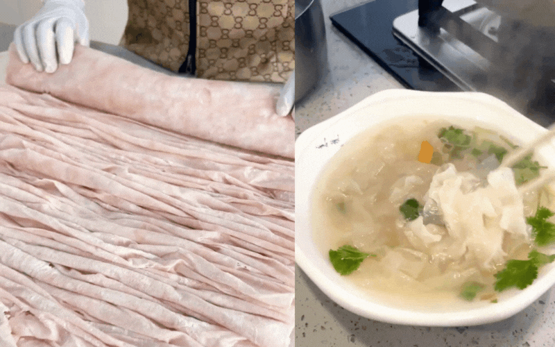 Chuyện lạ về b&aacute;t m&igrave; "thịt bao thịt": B&iacute; mật nằm ở ng&agrave;n nh&aacute;t ch&agrave;y v&agrave; sự tương đồng bất ngờ với gi&ograve; lụa Việt- Ảnh 1.