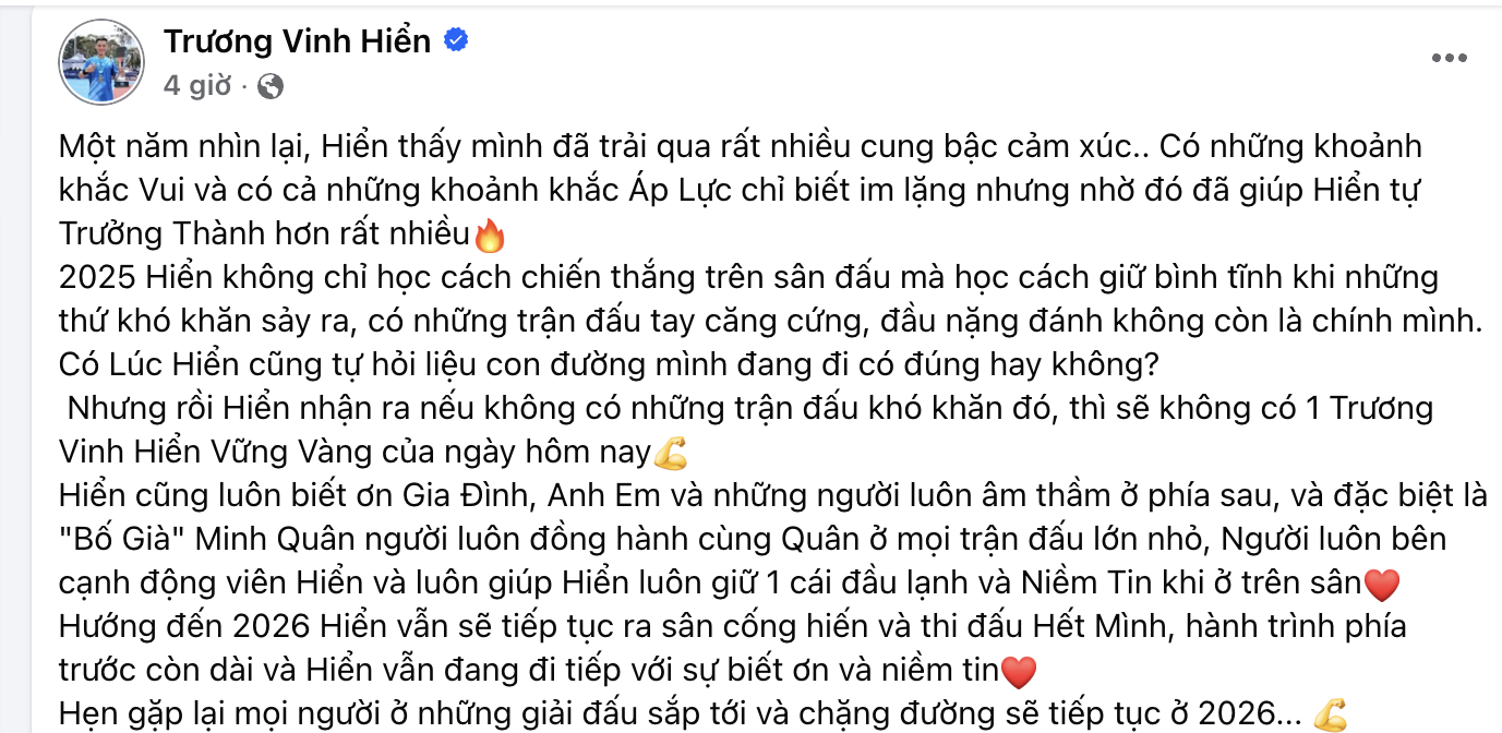 2025 đầy thăng trầm của Trương Vinh Hiển: "Nếu kh&ocirc;ng c&oacute; &aacute;p lực, sẽ kh&ocirc;ng c&oacute; Hiển của ng&agrave;y h&ocirc;m nay"- Ảnh 2.