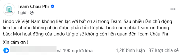 Team Ch&acirc;u Phi th&ocirc;ng b&aacute;o loại 1 th&agrave;nh vi&ecirc;n ra khỏi nh&oacute;m g&acirc;y sốc cuối năm- Ảnh 1.