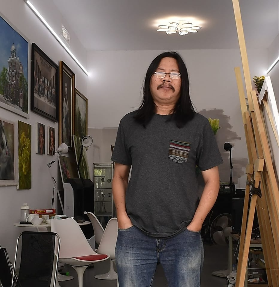 Bức tranh 2 quả thanh long trông thật đến mức "có thể bổ ra ăn được luôn" gây bão mạng: Hé lộ về tác giả- Ảnh 5.