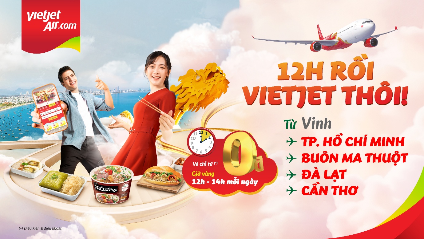 Bay cùng Vietjet đến Vinh: Đón mùa đoàn viên thuận tiện hơn, tận hưởng giá vé chỉ từ 0 đồng- Ảnh 2.
