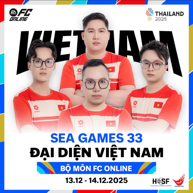 FC Online Việt Nam quyết tâm giành huy chương vàng tại SEA Games 33- Ảnh 1. FC Online Việt Nam quyết tâm giành huy chương vàng tại SEA Games 33- Ảnh 1.