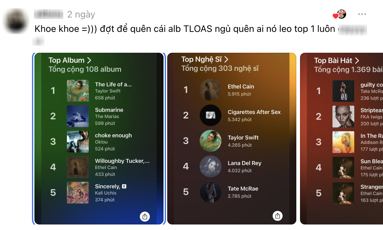 Apple Music Replay 2025 khởi động: Người dùng Việt háo hức khoe “gu” nghe nhạc suốt một năm- Ảnh 6. Apple Music Replay 2025 khởi động: Người dùng Việt háo hức khoe “gu” nghe nhạc suốt một năm- Ảnh 6.
