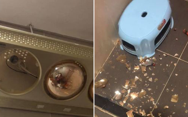 Đèn sưởi nhà tắm bất ngờ phát nổ: Cận cảnh hiện trường khiến nhiều người hoang mang- Ảnh 3. Đèn sưởi nhà tắm bất ngờ phát nổ: Cận cảnh hiện trường khiến nhiều người hoang mang- Ảnh 3.