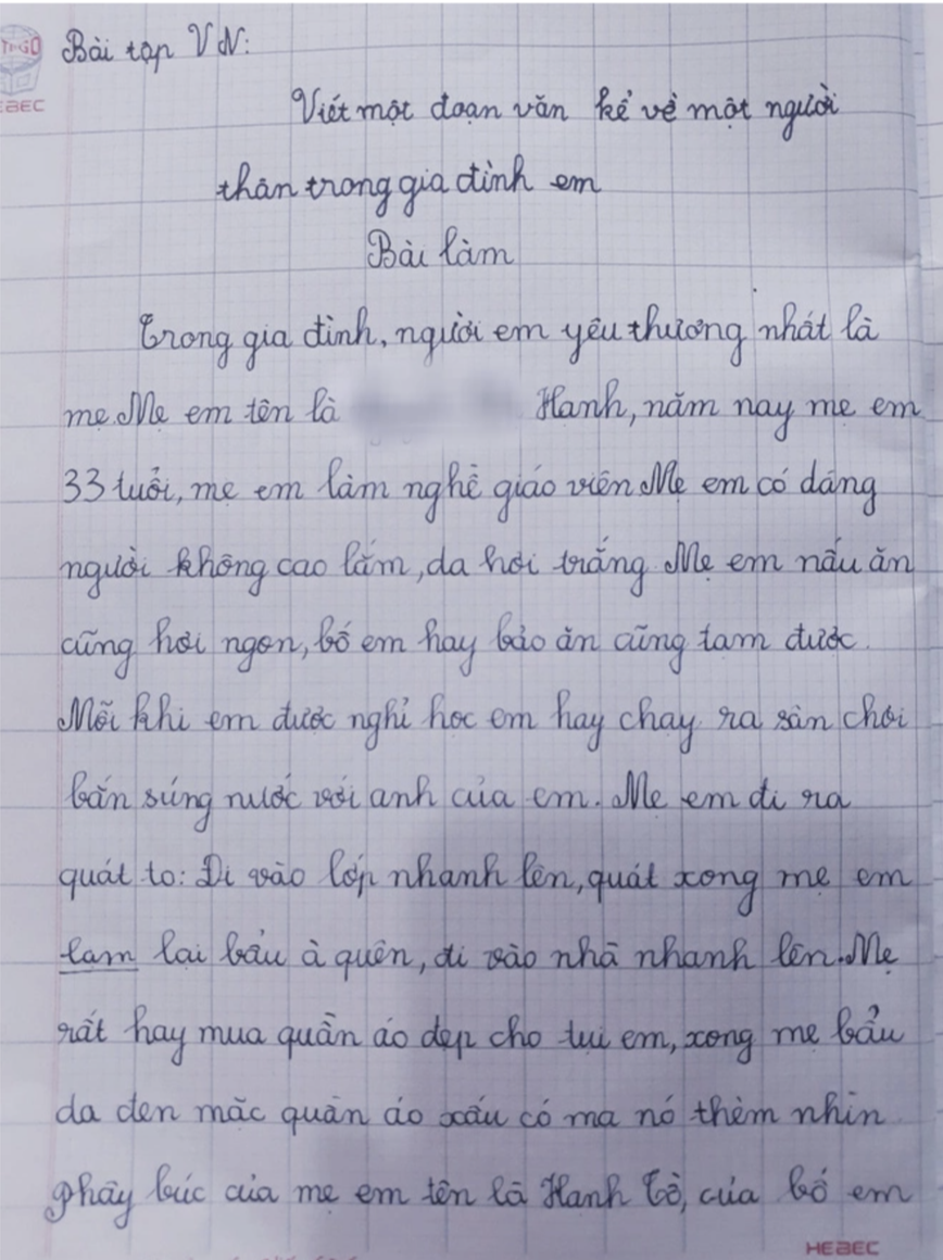 Bài văn tả mẹ Hạnh làm giáo viên khiến ai cũng cười lăn lộn: Câu cuối bẻ lái quá ngoạn mục!- Ảnh 1. Bài văn tả mẹ Hạnh làm giáo viên khiến ai cũng cười lăn lộn: Câu cuối bẻ lái quá ngoạn mục!- Ảnh 1.