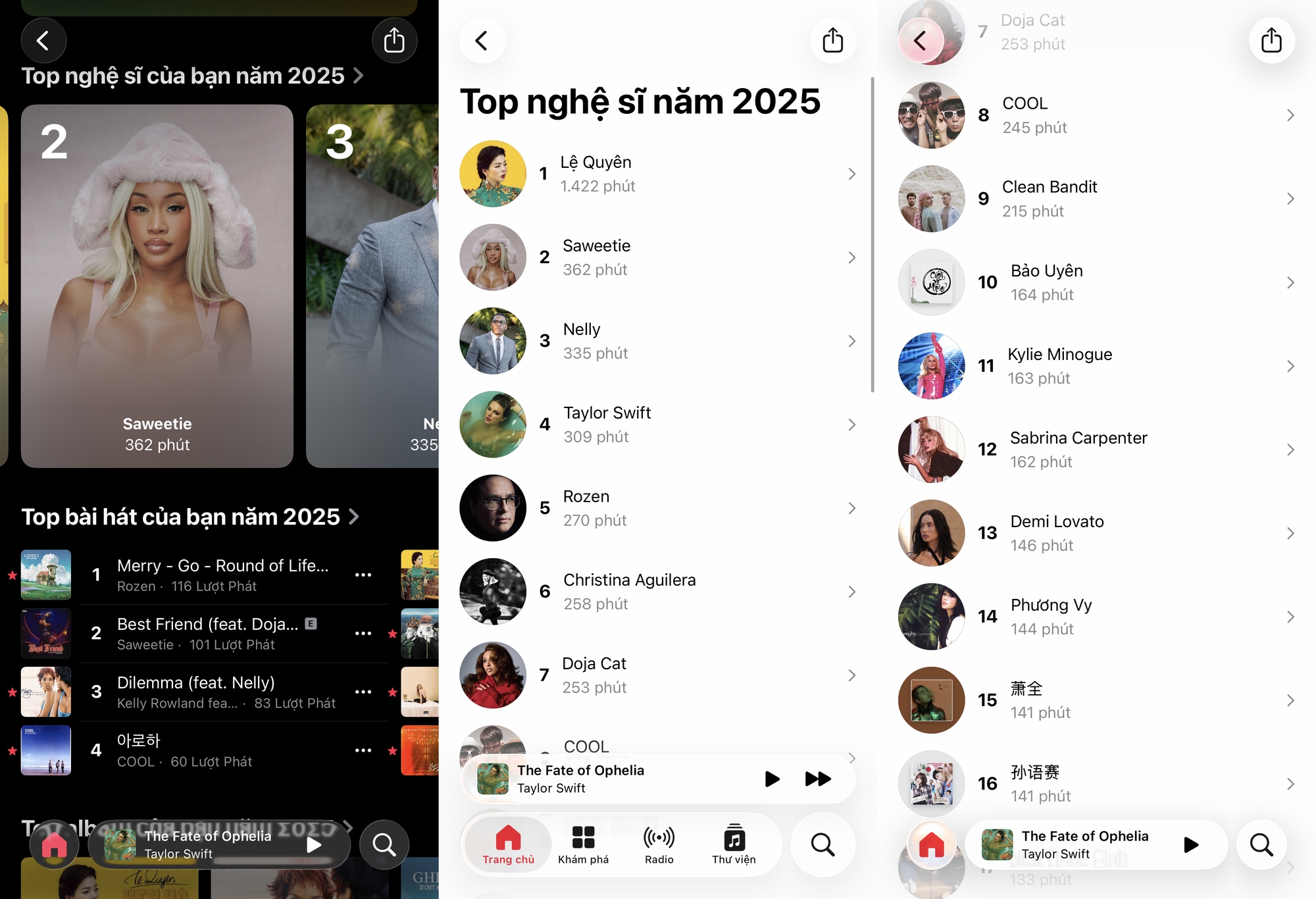Apple Music Replay 2025 khởi động: Người dùng Việt háo hức khoe “gu” nghe nhạc suốt một năm- Ảnh 3. Apple Music Replay 2025 khởi động: Người dùng Việt háo hức khoe “gu” nghe nhạc suốt một năm- Ảnh 3.