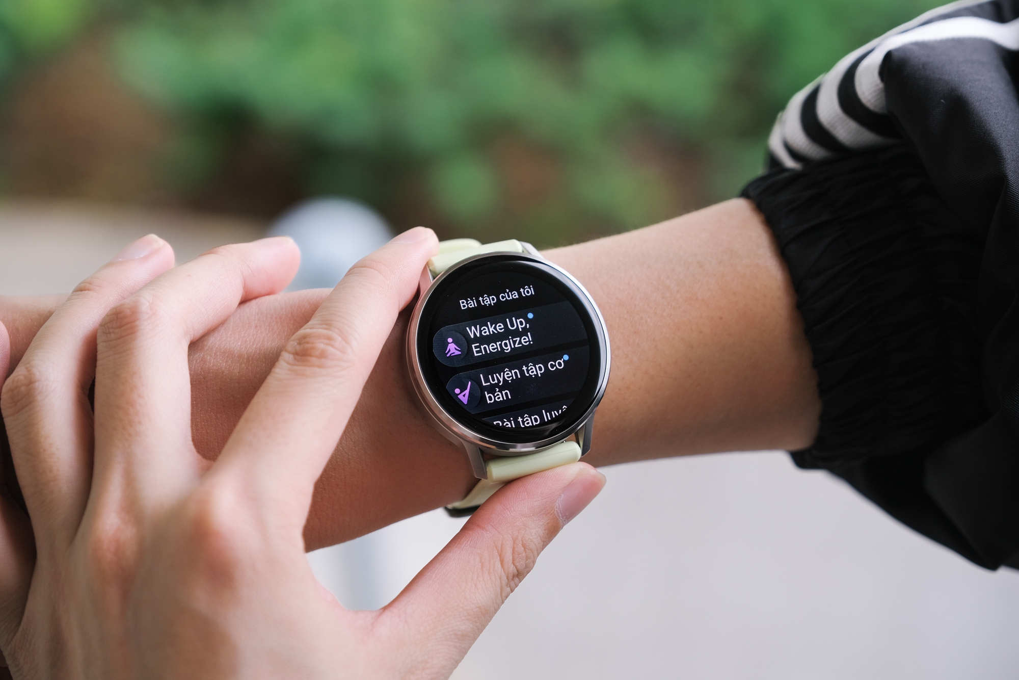 Dùng thử mẫu mẫu smartwatch 15 triệu đồng, dành cho người trẻ “sống healthy” của Garmin- Ảnh 6. Dùng thử mẫu mẫu smartwatch 15 triệu đồng, dành cho người trẻ “sống healthy” của Garmin- Ảnh 6.