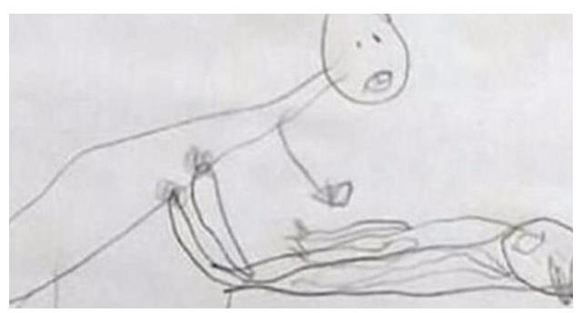 Con gái 6 tuổi đi học về vẽ một bức tranh, mẹ xem xong thì sợ suýt ngất, lập tức báo cảnh sát- Ảnh 1.